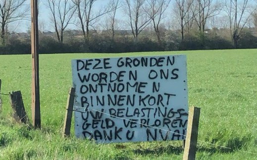 Vladslo protestbord 2024